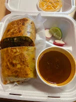 Birria Burrito and Sauce